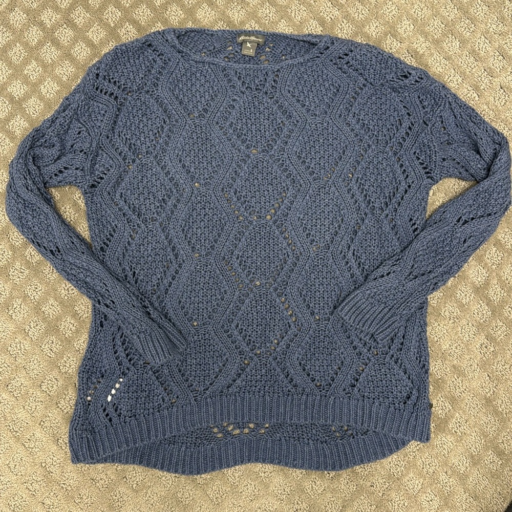 Blue Eddie Bauer sweater size small